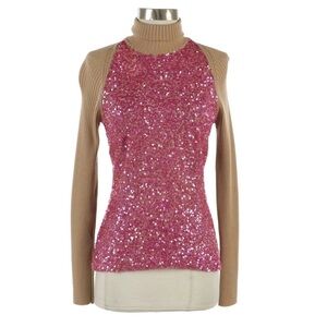 ✨Dolce & Gabbana✨Sequined Ribbed Knit Virgin Wool Turtleneck Sweater BNWT!